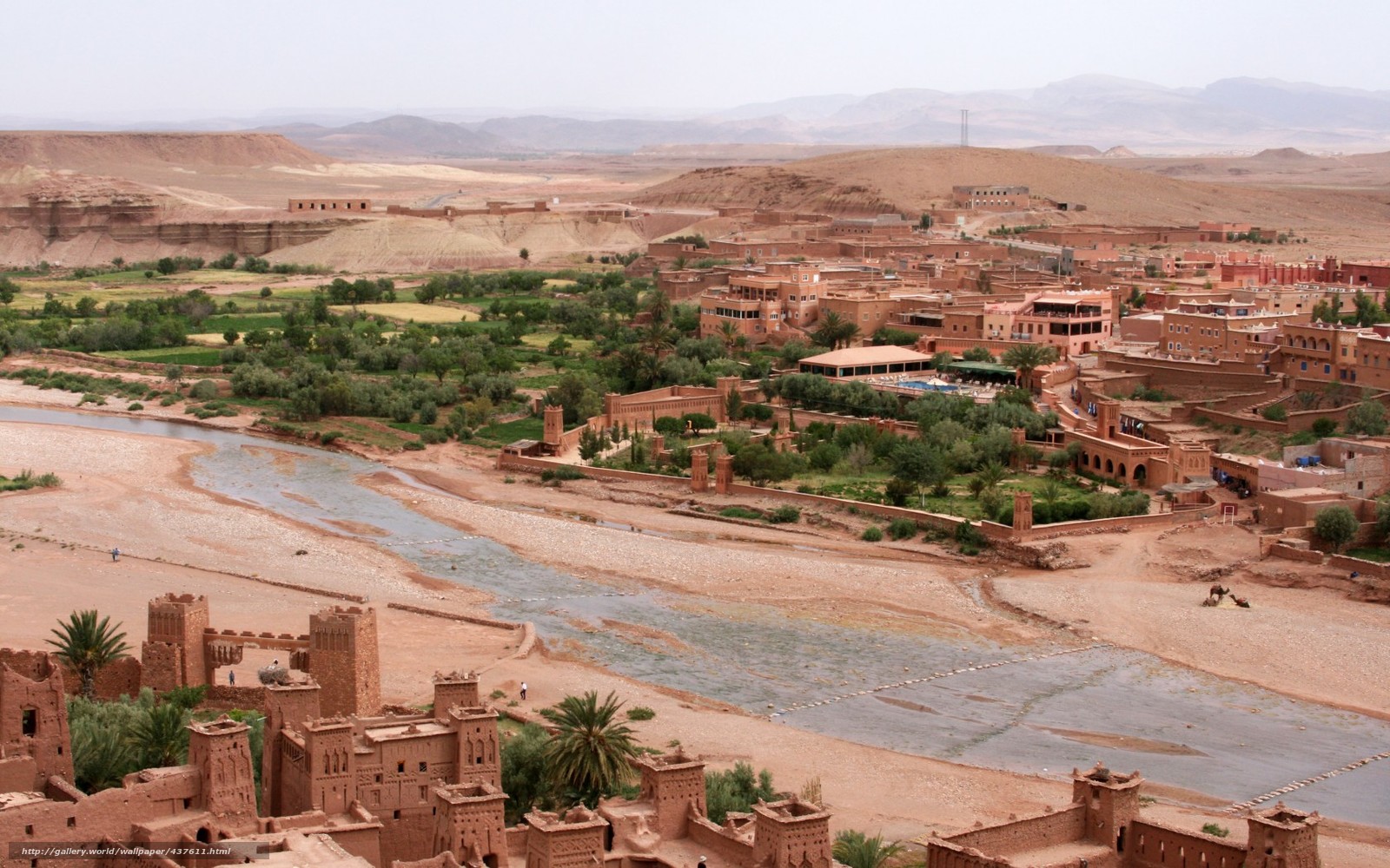 Download Wallpaper Desert, City, Morocco, Maghreb Free - Aït Benhaddou - HD Wallpaper 