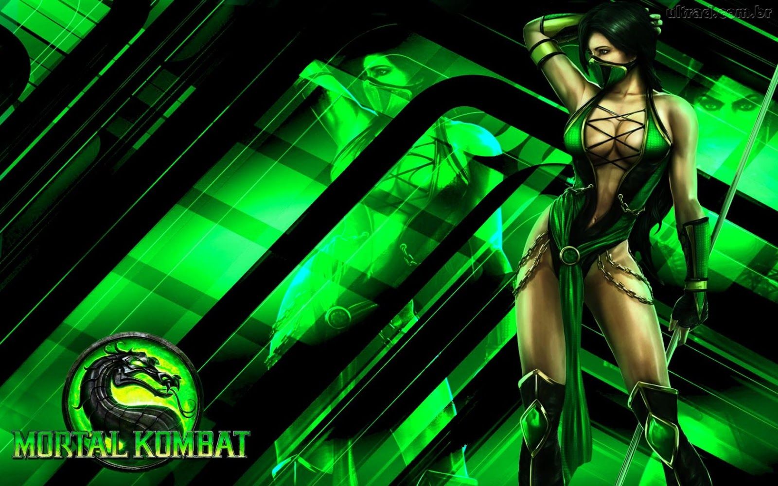 Jade Mortal Kombat Cosplay Costume - HD Wallpaper 