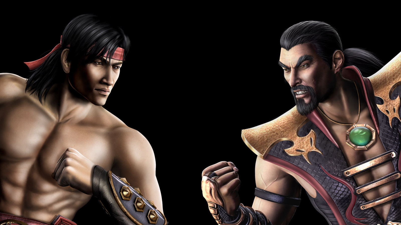 Liu Kang Vs Shang Tsung Mortal Kombat Wallpaper - Mortal Kombat Llu Kang - HD Wallpaper 