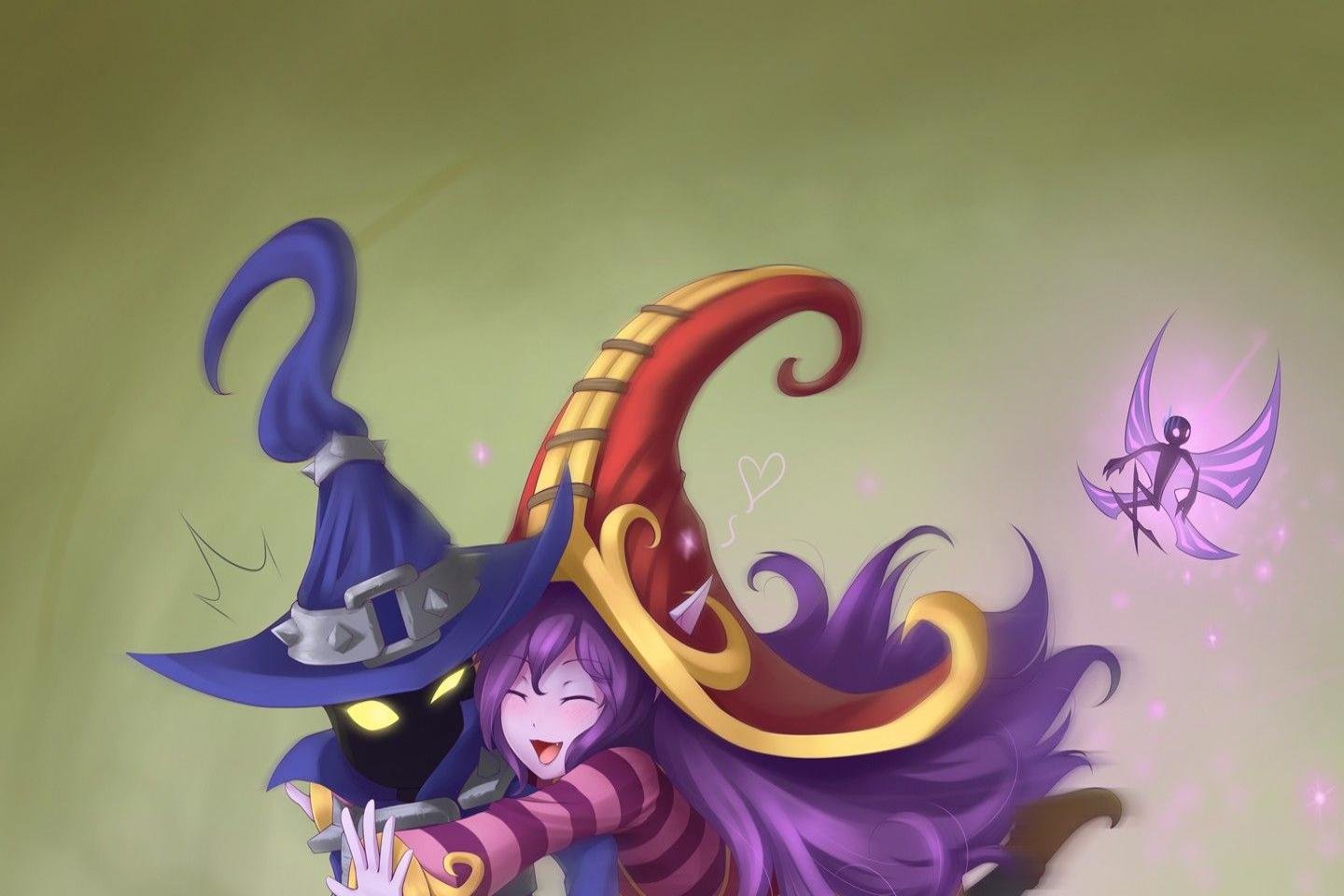 Free League Of Legends High Quality Wallpaper Id - Veigar And Lulu - HD Wallpaper 