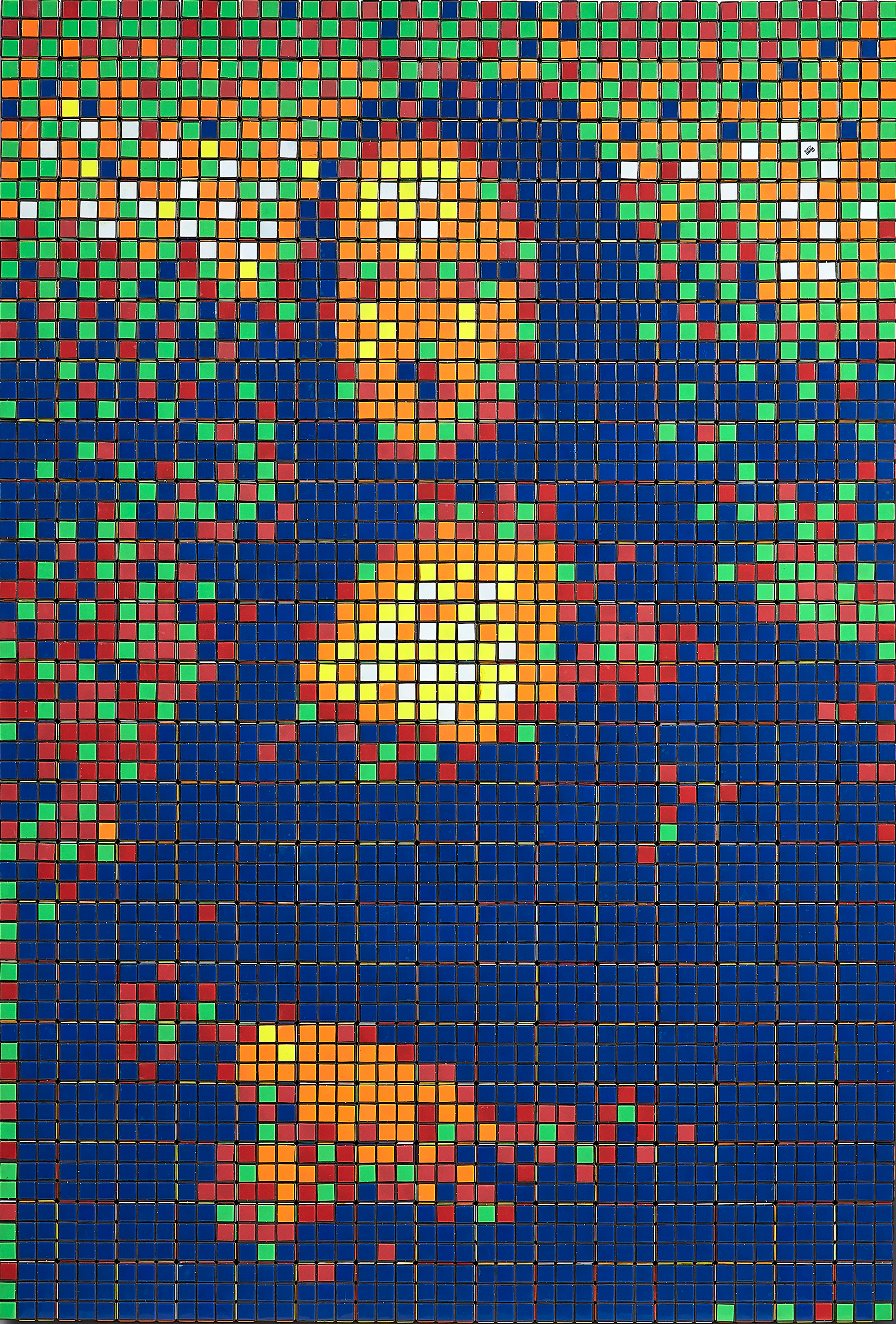 Rubik's Cube Mona Lisa - HD Wallpaper 