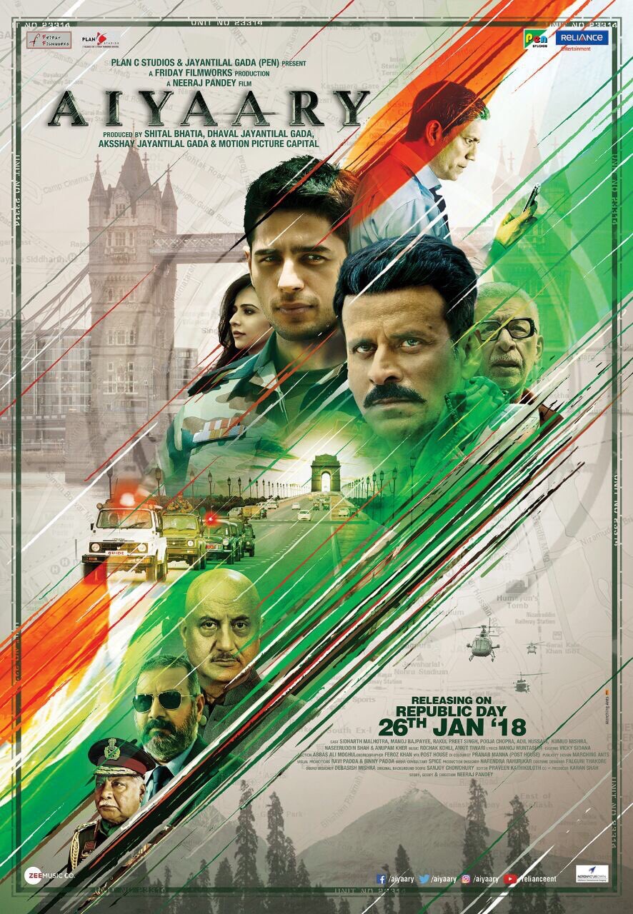 Aiyaary 2018 Poster - HD Wallpaper 