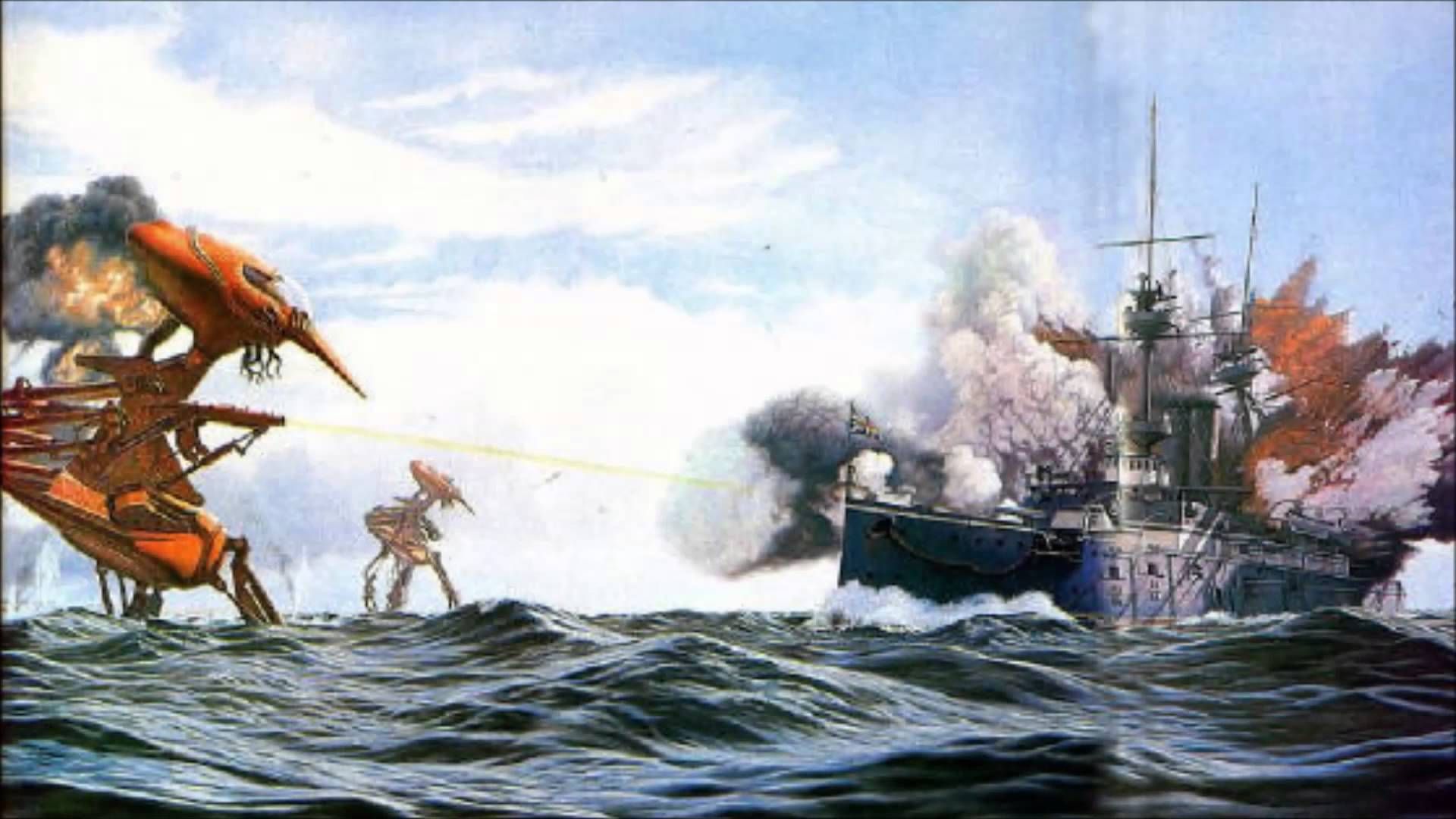 Roger Dean War Of The Worlds Artwork - HD Wallpaper 