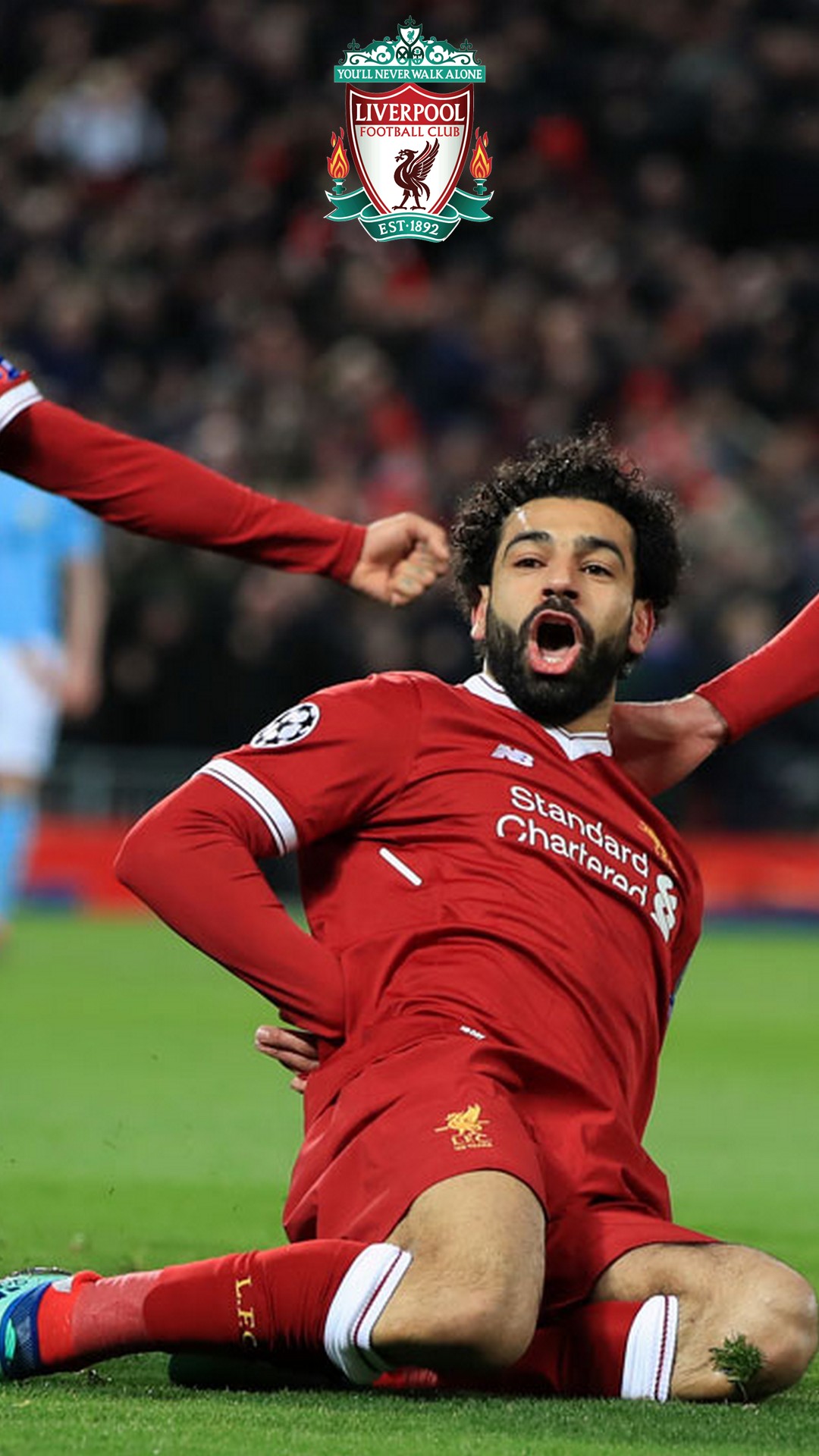 Mo Salah Wallpaper Android With Image Resolution Pixel - Liverpool Vs Man City Champions League 2018 - HD Wallpaper 