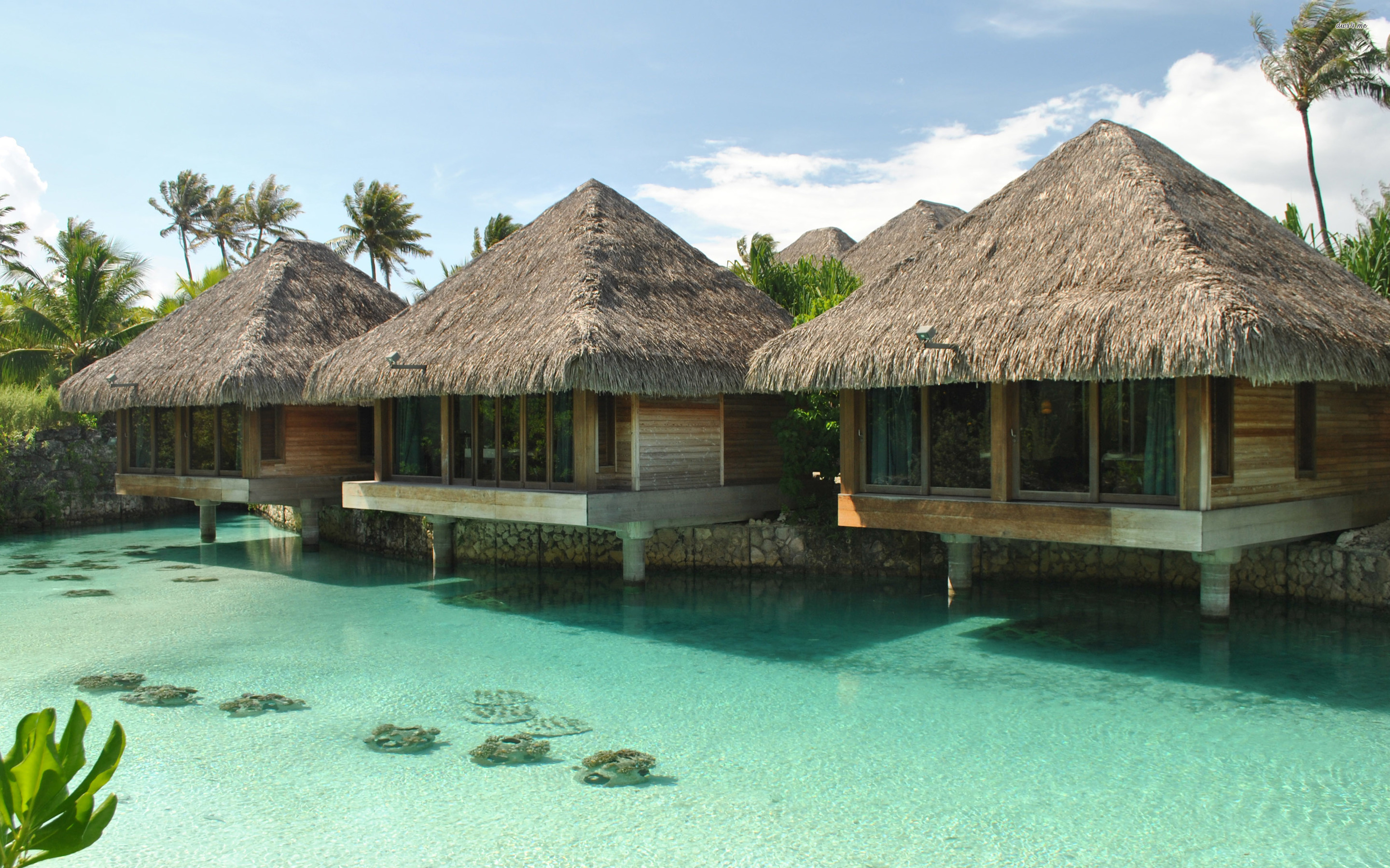 Seaside Resort - HD Wallpaper 