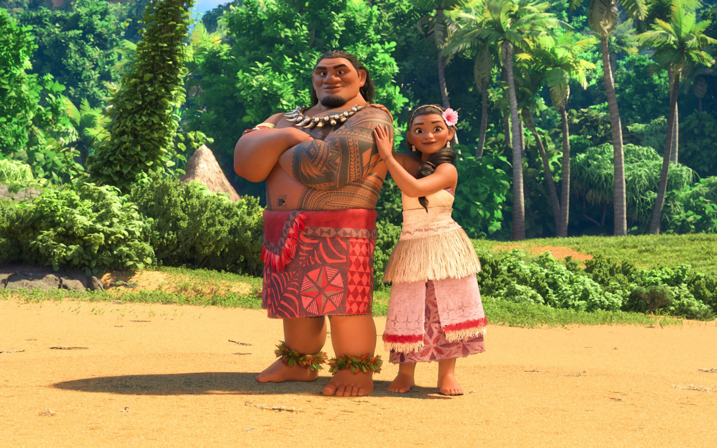 Moana And Parents - HD Wallpaper 