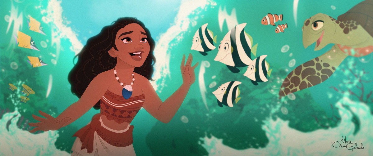Disneys Moana - Disney Princess Moana 2d - HD Wallpaper 