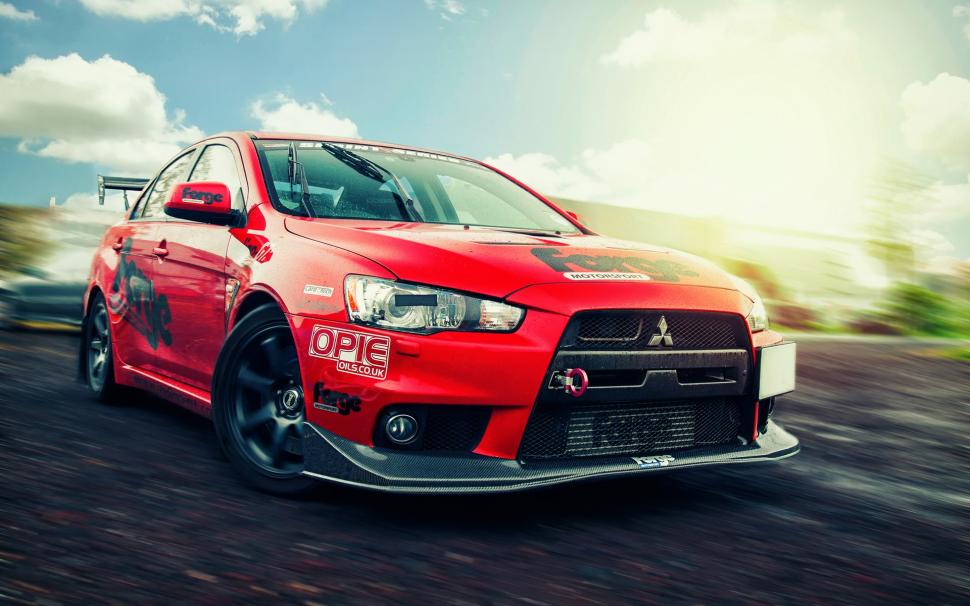Mitsubishi Lancer Evolution X, Red Supercar Wallpaper,mitsubishi - Mitsubishi Lancer Evolution 2018 - HD Wallpaper 