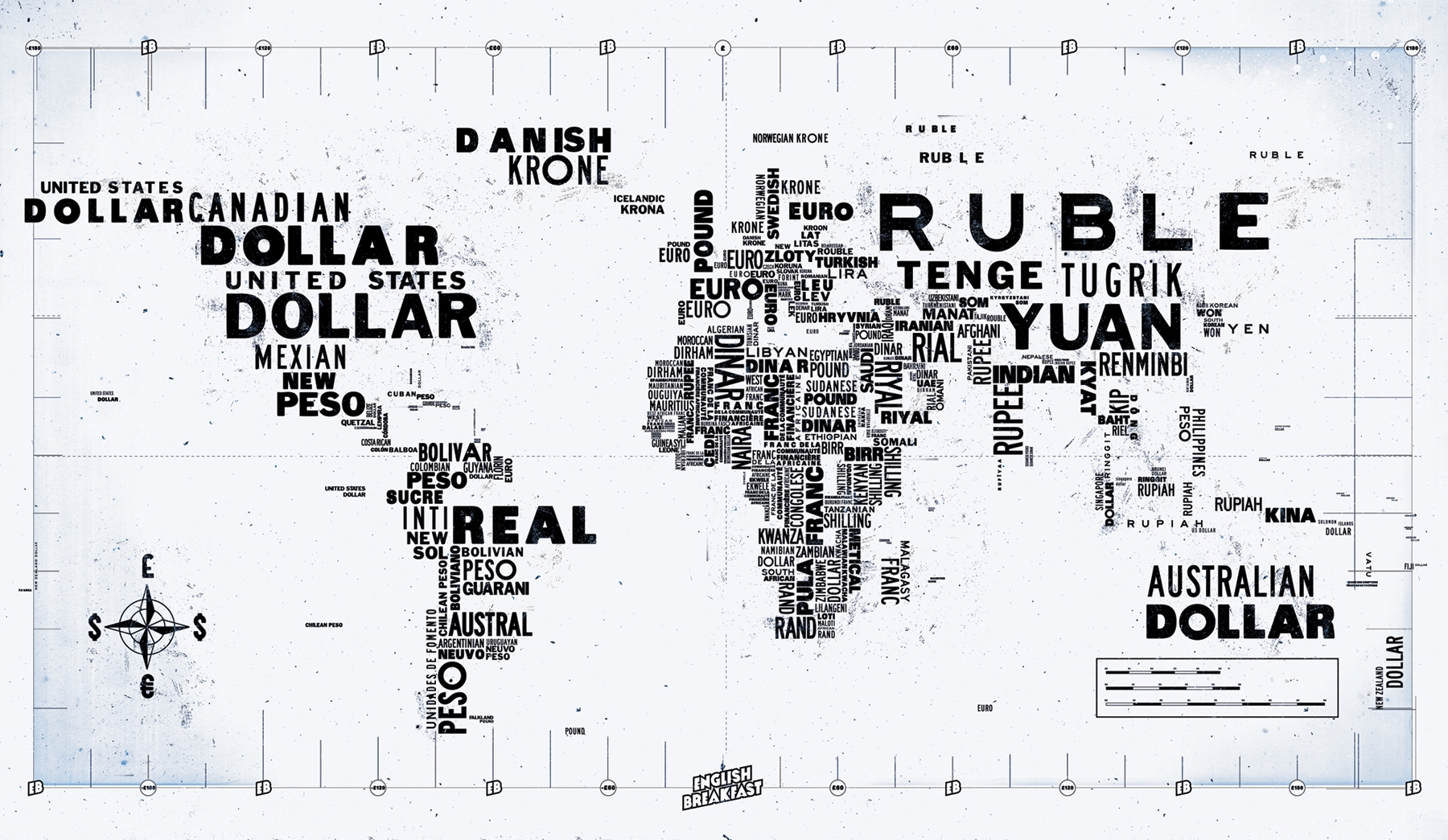 Abstract Money Wallpaper - World Currency Map Poster - HD Wallpaper 