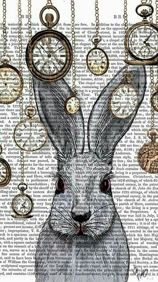 Wallpaper, Rabbit, And Alice In Wonderland Image - Fondos De Pantalla Alice - HD Wallpaper 