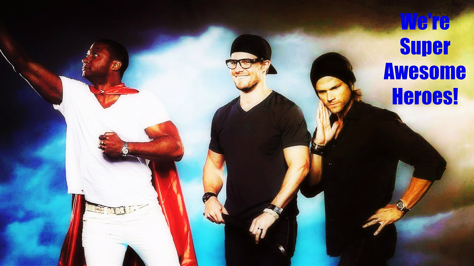 David Ramsey, Stephen Amell And Jared Padalecki Wallpaper - Arrow - HD Wallpaper 