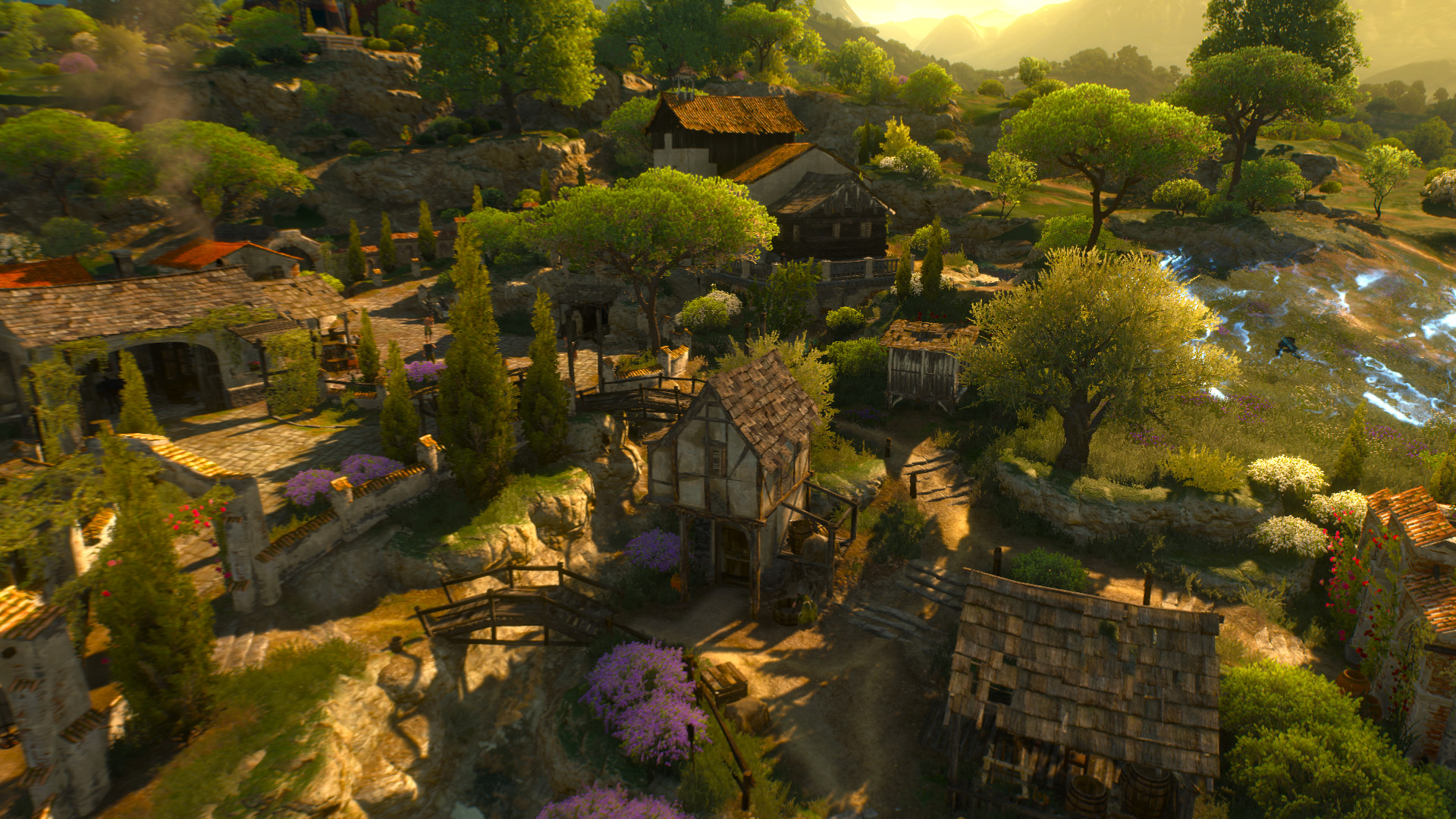 Does Corvo Bianco Remind Someone Else Of Hobbiton From - Witcher 3 Corvo Bianco - HD Wallpaper 