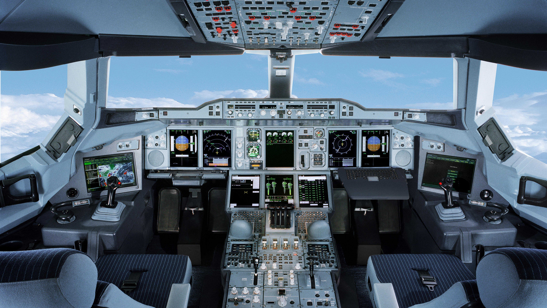 Airbus A380 Cockpit Wallpaper 
 Data-src - Airbus A380 Cockpit - HD Wallpaper 