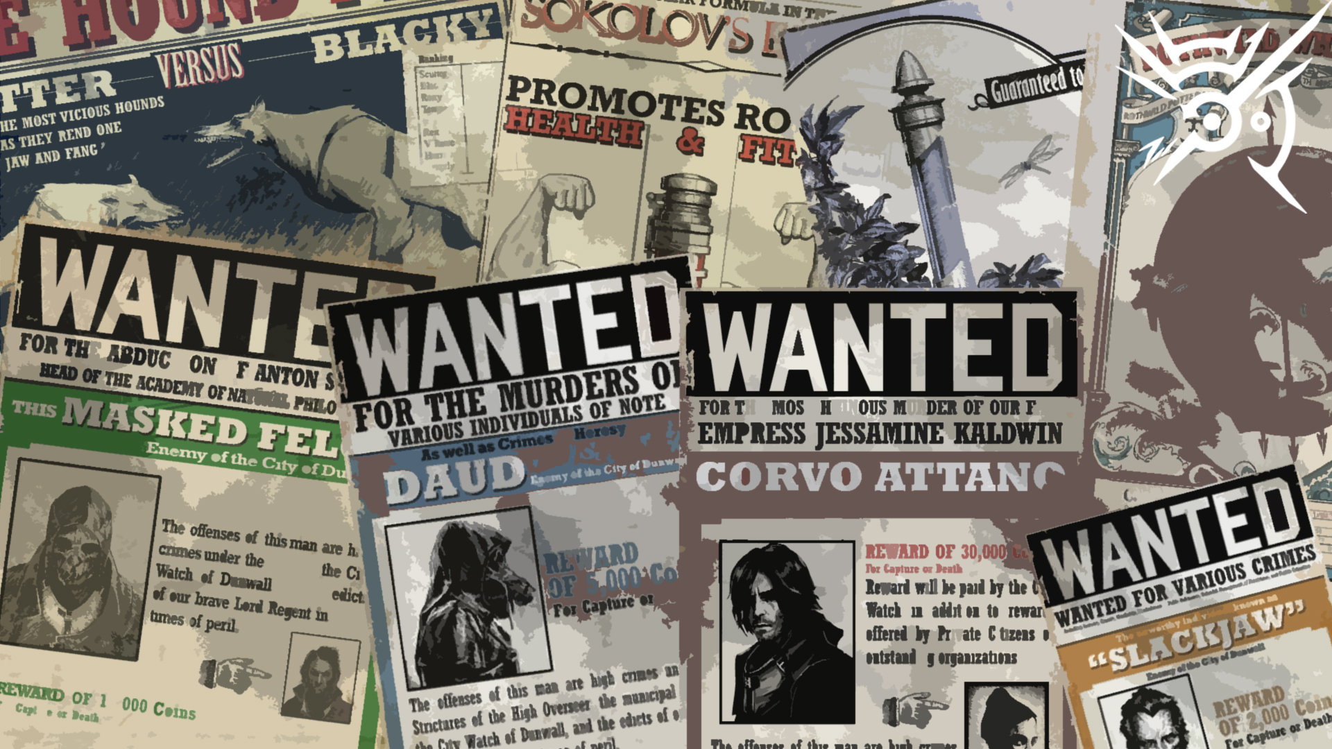 Dishonored Poster Maps - HD Wallpaper 