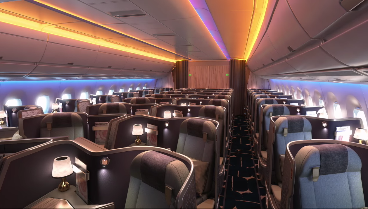 China Airlines A359 Business Class - HD Wallpaper 