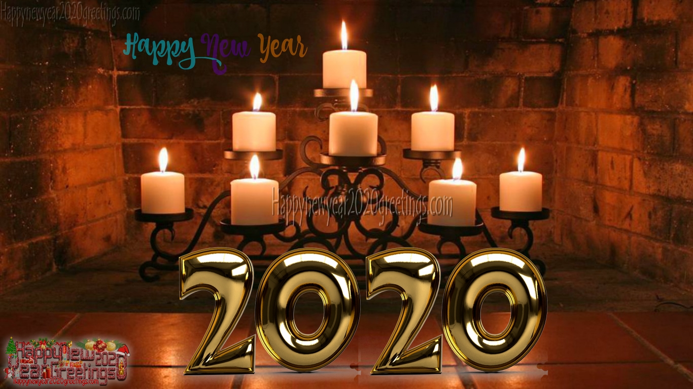 New Year 2020 3d Pictures Background Download For Desktop - Happy New Year 2020 3d - HD Wallpaper 