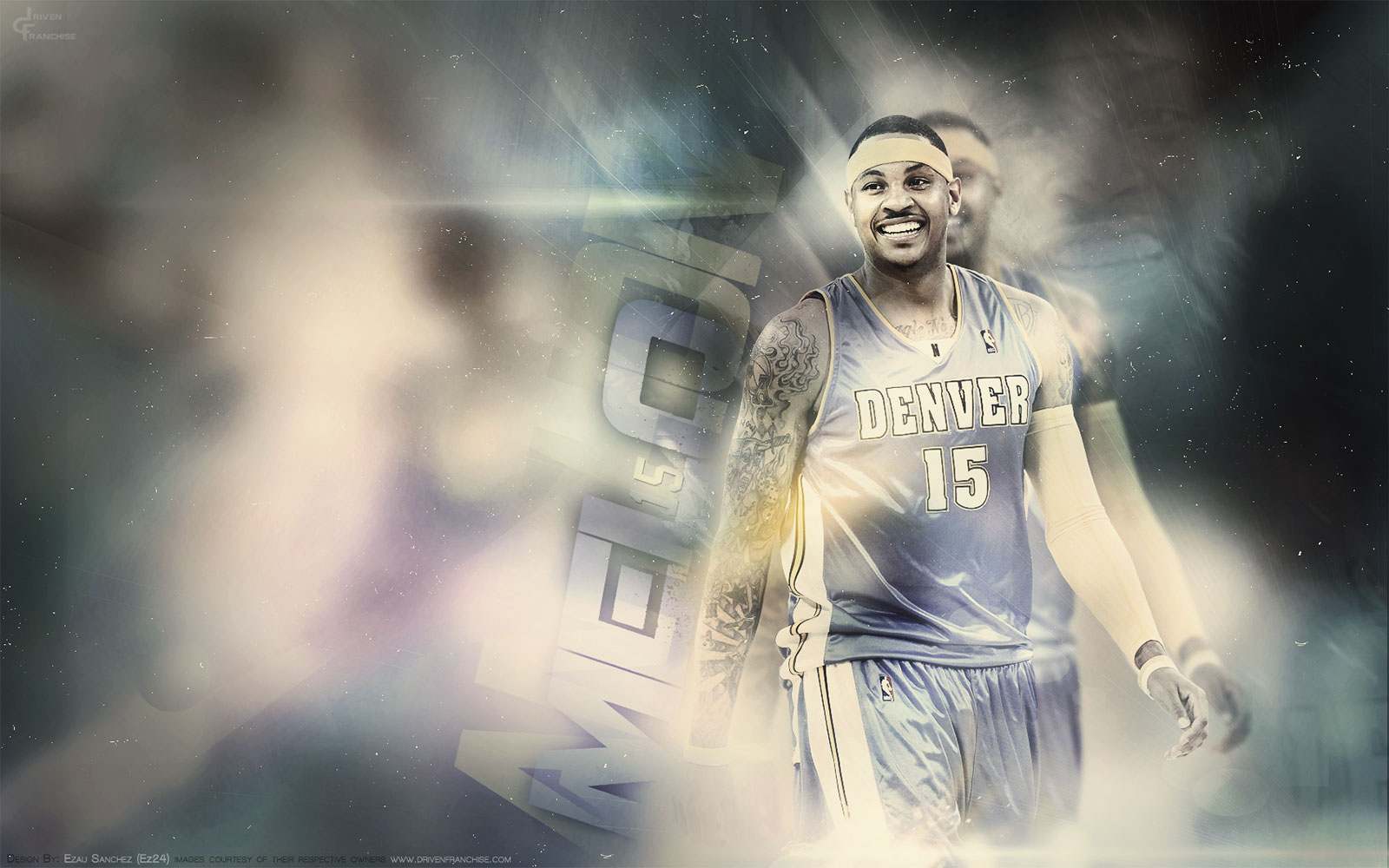 Melo Nuggets In Space Widescreen Wallpaper - Carmelo Anthony Wallpaper 2011 - HD Wallpaper 