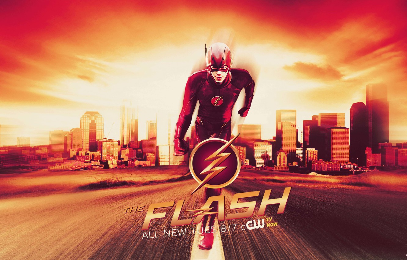 Photo Wallpaper Flash, The Flash, Grant Gustin, Grant - Background The Flash - HD Wallpaper 