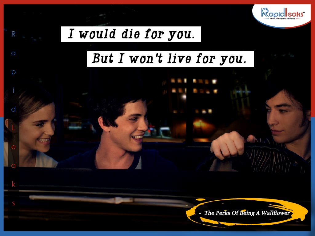 The Perks Of Being A Wallflower Quotes - Perks Of Being A Wallflower Charlie Patrick - HD Wallpaper 