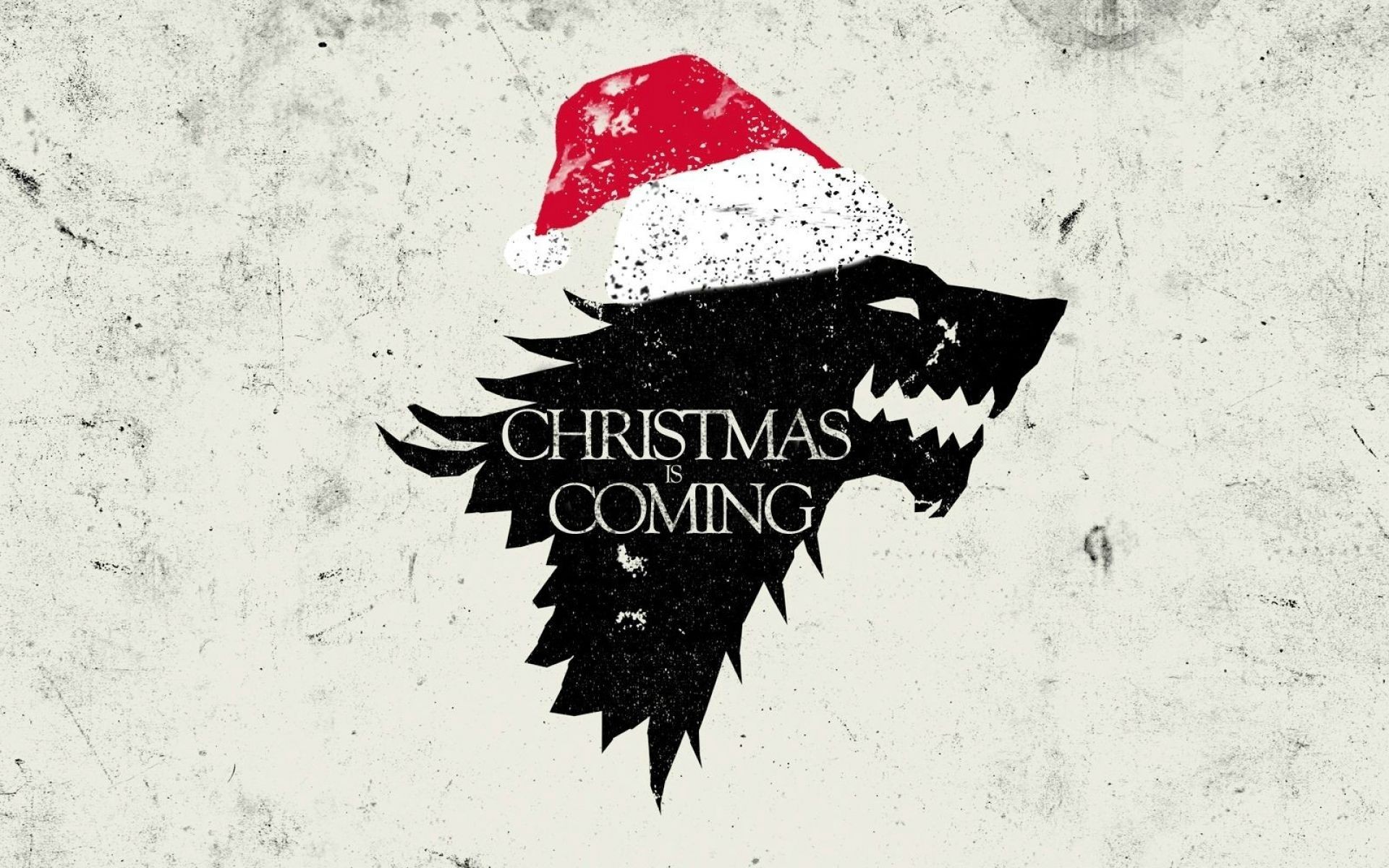 Christmas Is Coming Wolf - HD Wallpaper 
