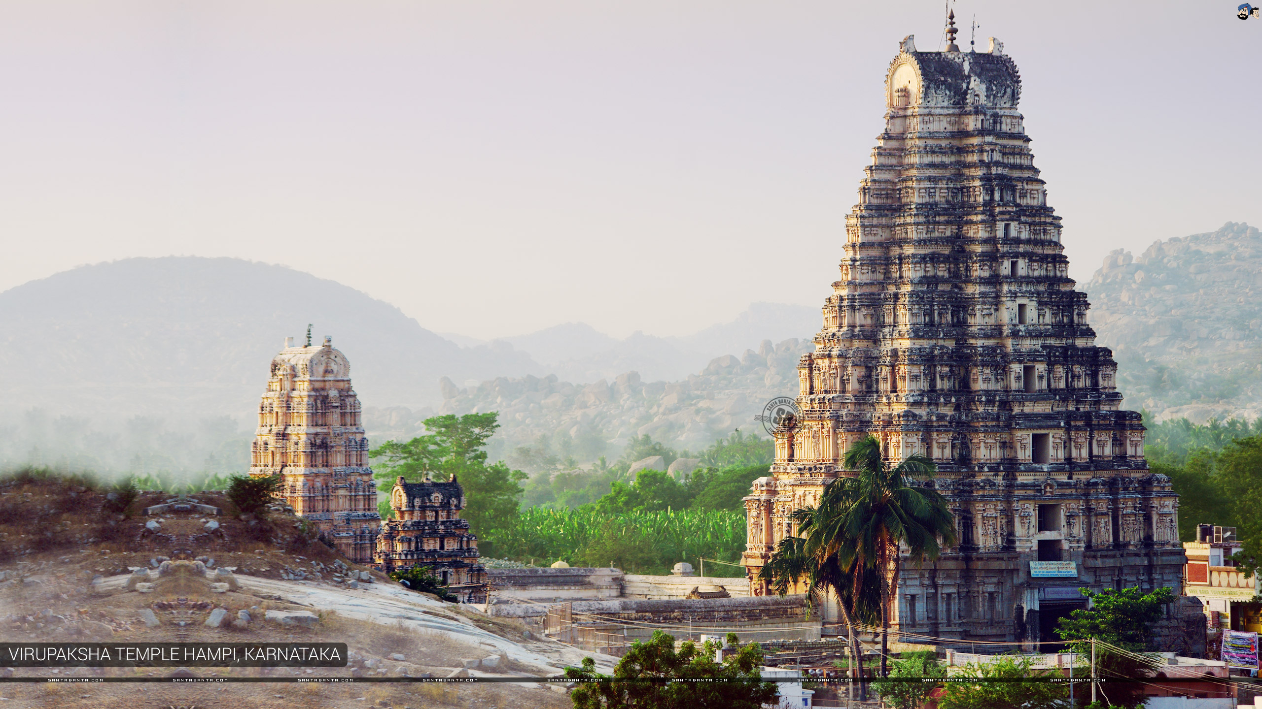 Virupaksha Temple Hampi, Karnataka - Hindu Temple - HD Wallpaper 