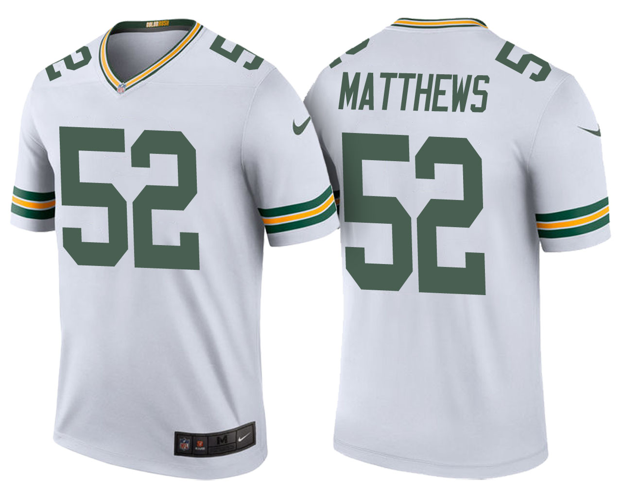 Clay Matthews White Color Rush Legend Jersey - HD Wallpaper 