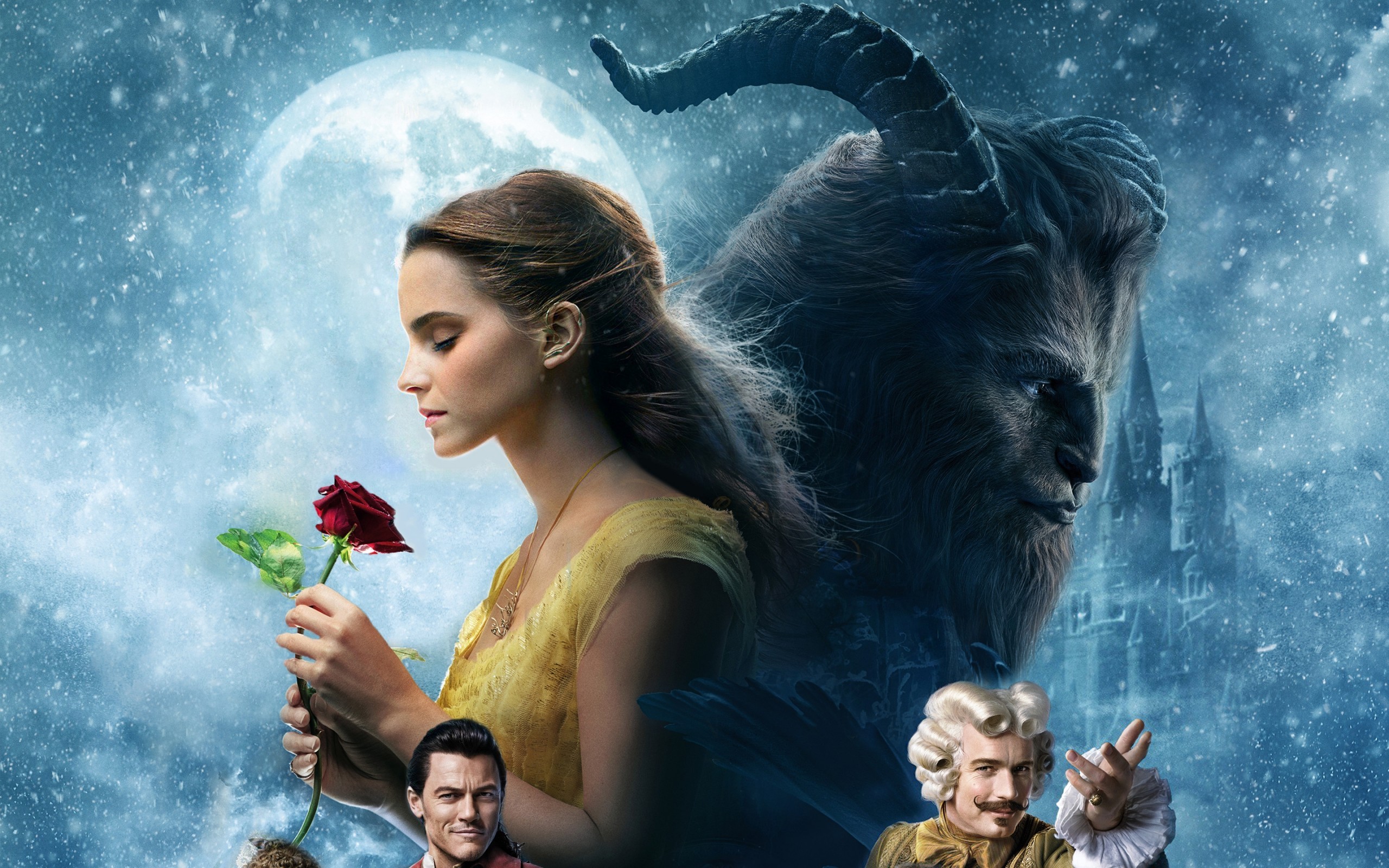 Beauth And The Beast, Emma Watson, Dan Stevens - Characters In Beauty And The Beast 2017 - HD Wallpaper 