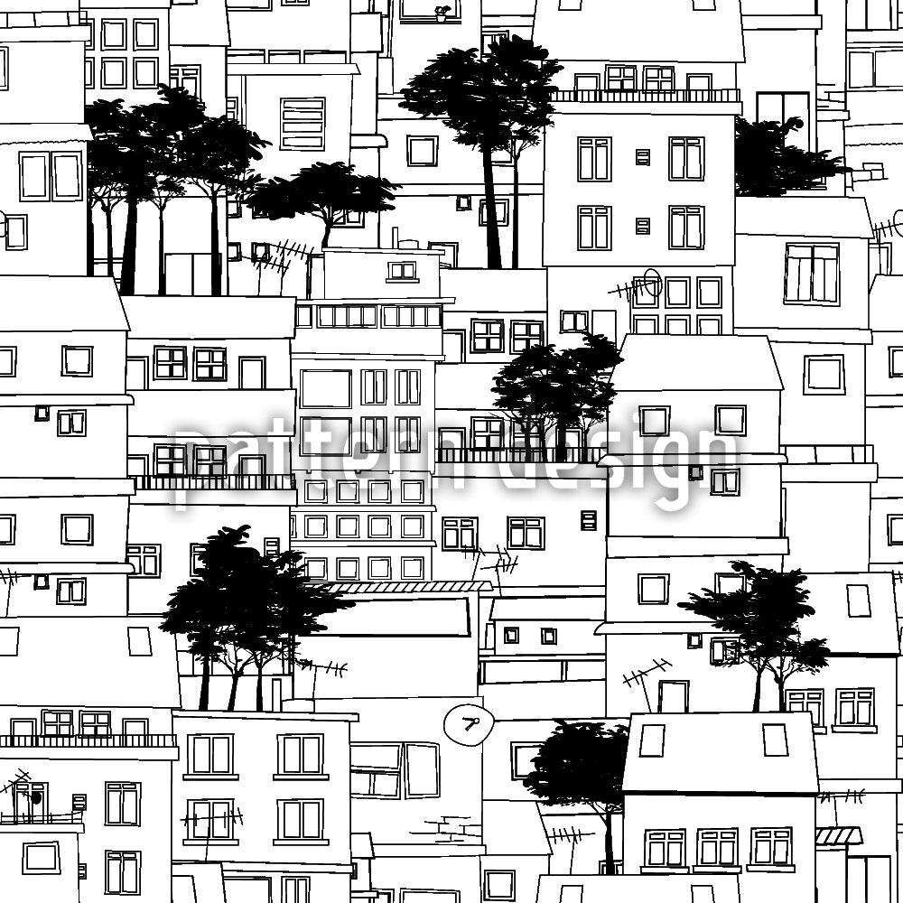 Design Wallpaper Favela Silhouette - Favela Silhouette - HD Wallpaper 