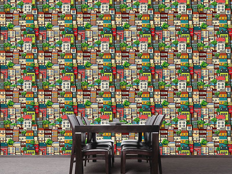 Design Wallpaper Favela Brazil - Coffee Table - HD Wallpaper 