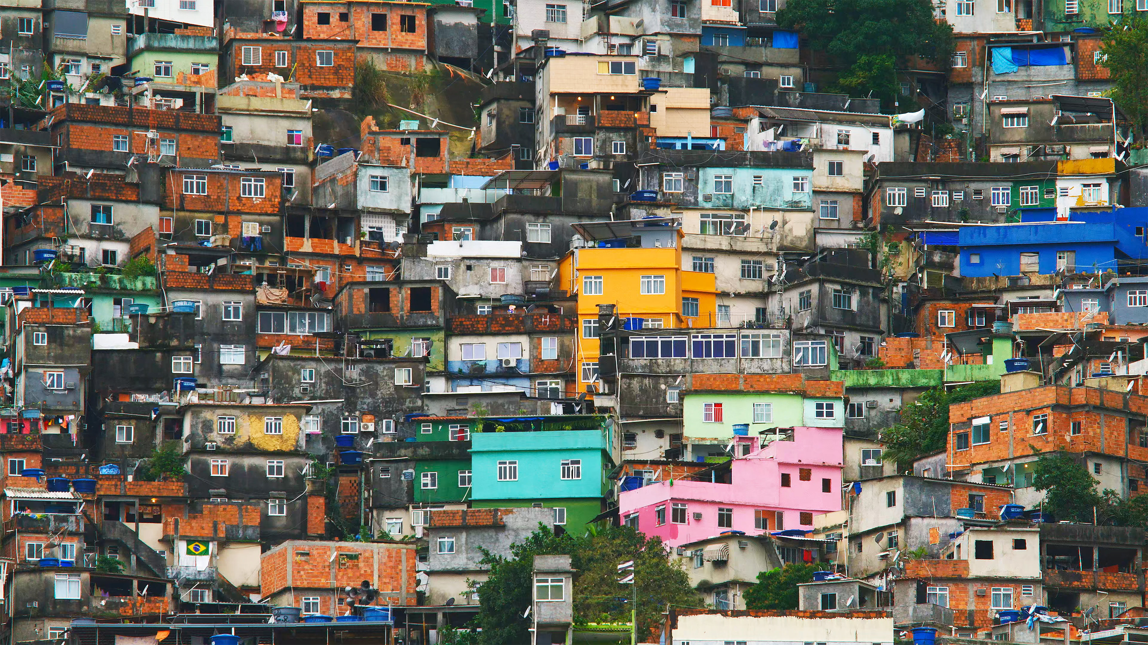 Rocinha Favela - HD Wallpaper 