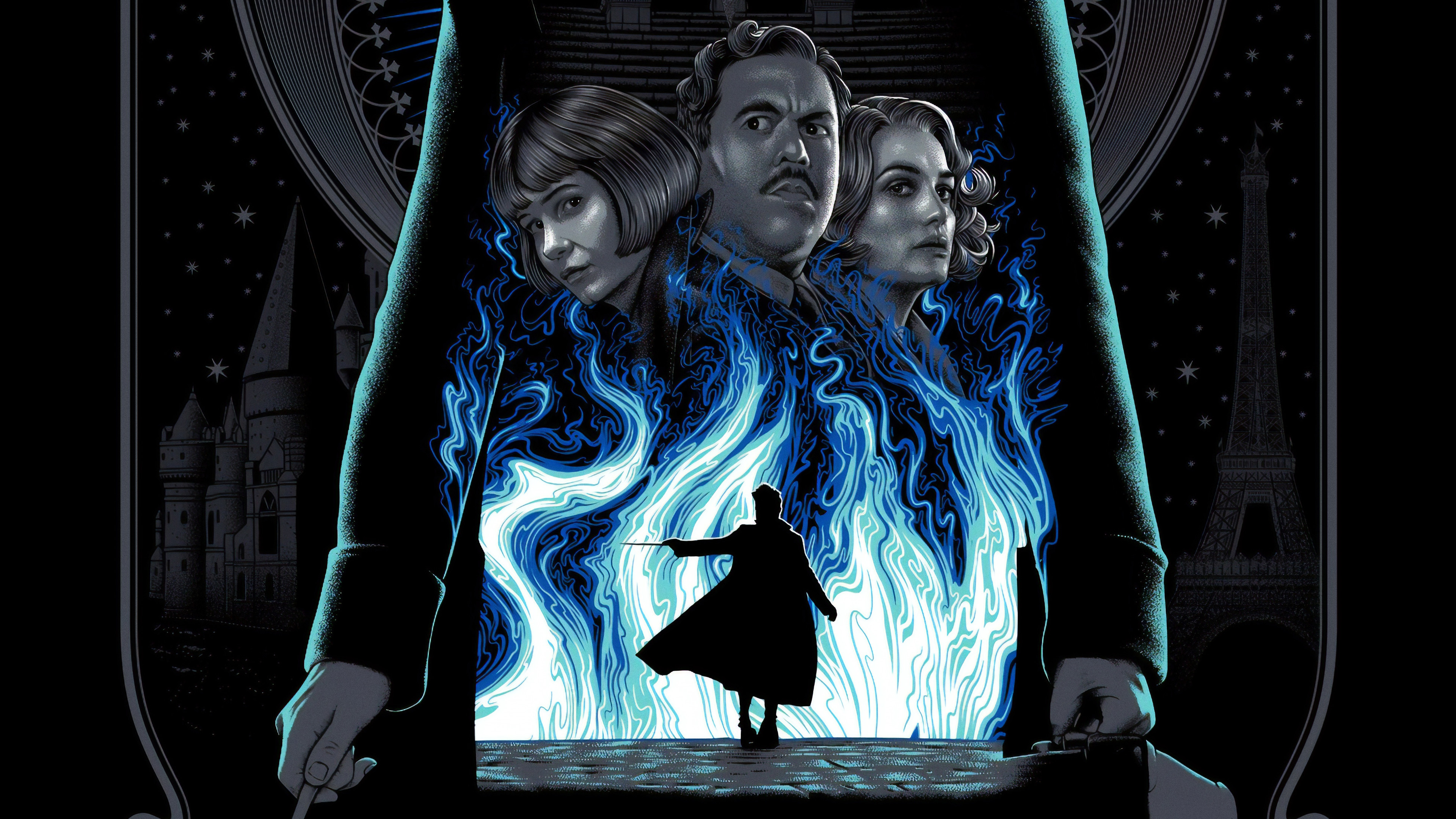 Fantastic Beasts The Crimes Of Grindlewald 4k Poster - Fantastic Beasts The Crimes Of Grindelwald Movie - HD Wallpaper 