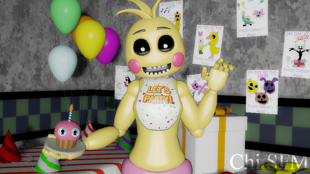 New Fnaf Sfm Toy Chica - HD Wallpaper 