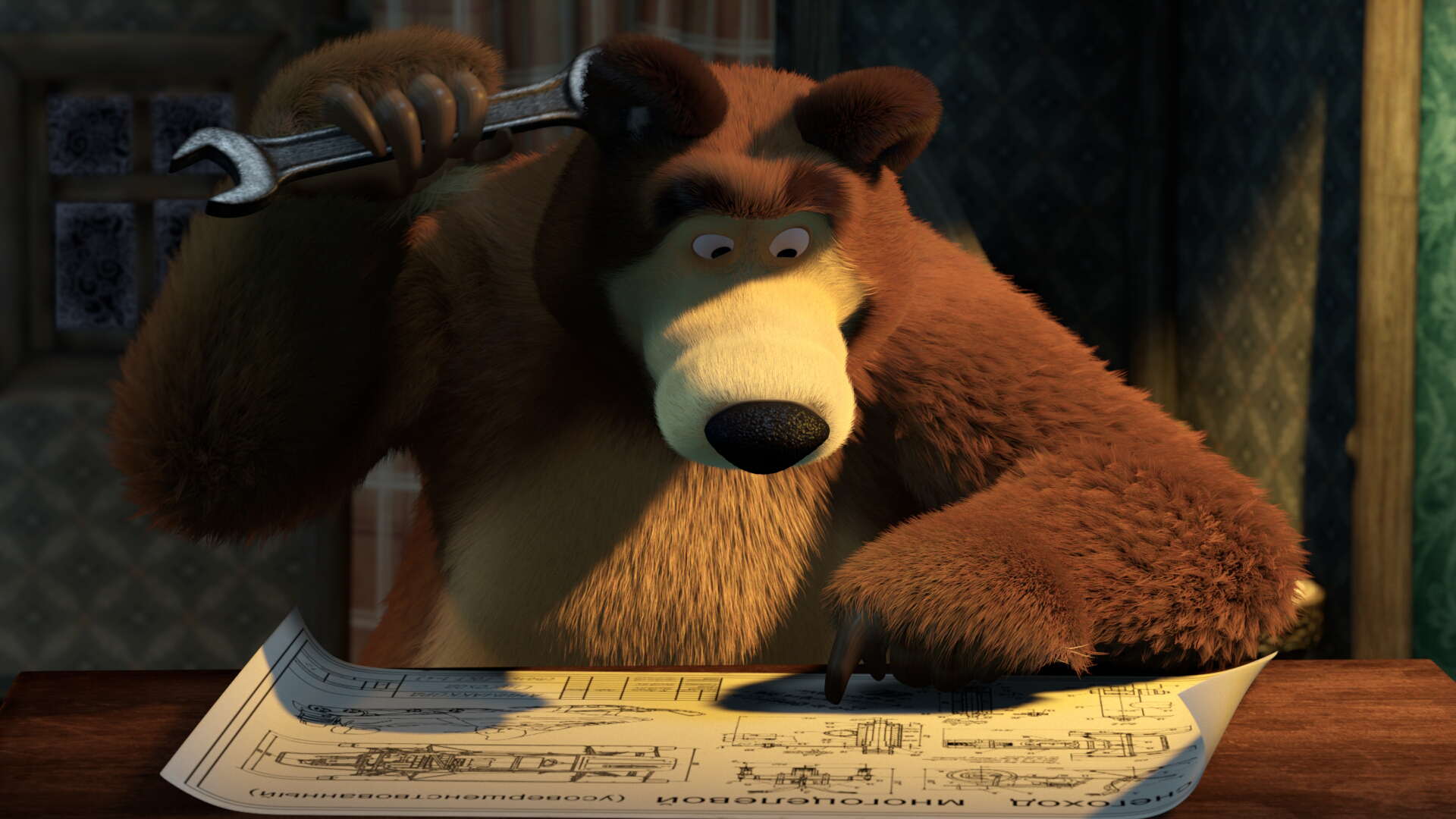 Masha And The Bear - HD Wallpaper 