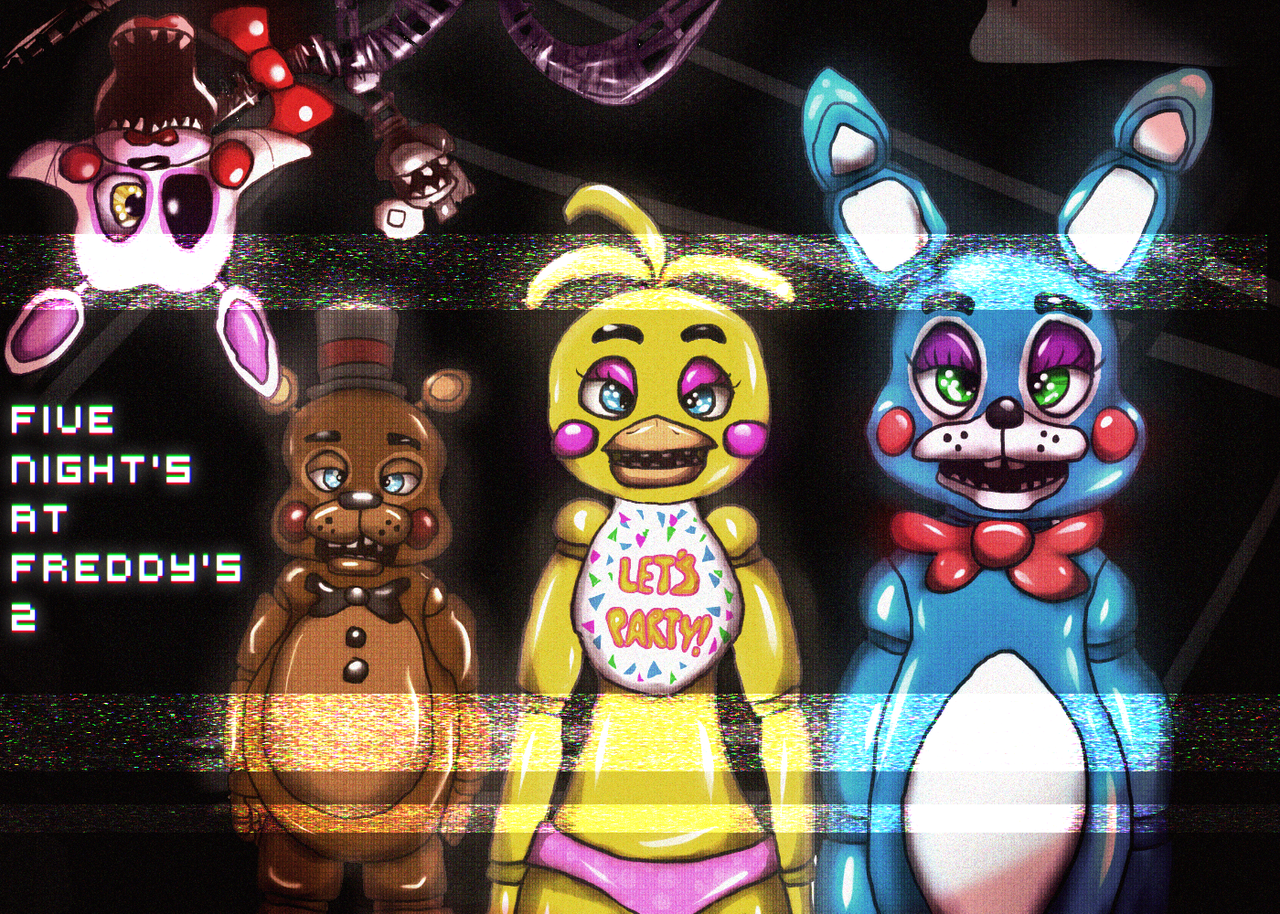 Fiue At Five Nights At Freddy S 2 Five Nights At Freddy - Cartoon - HD Wallpaper 