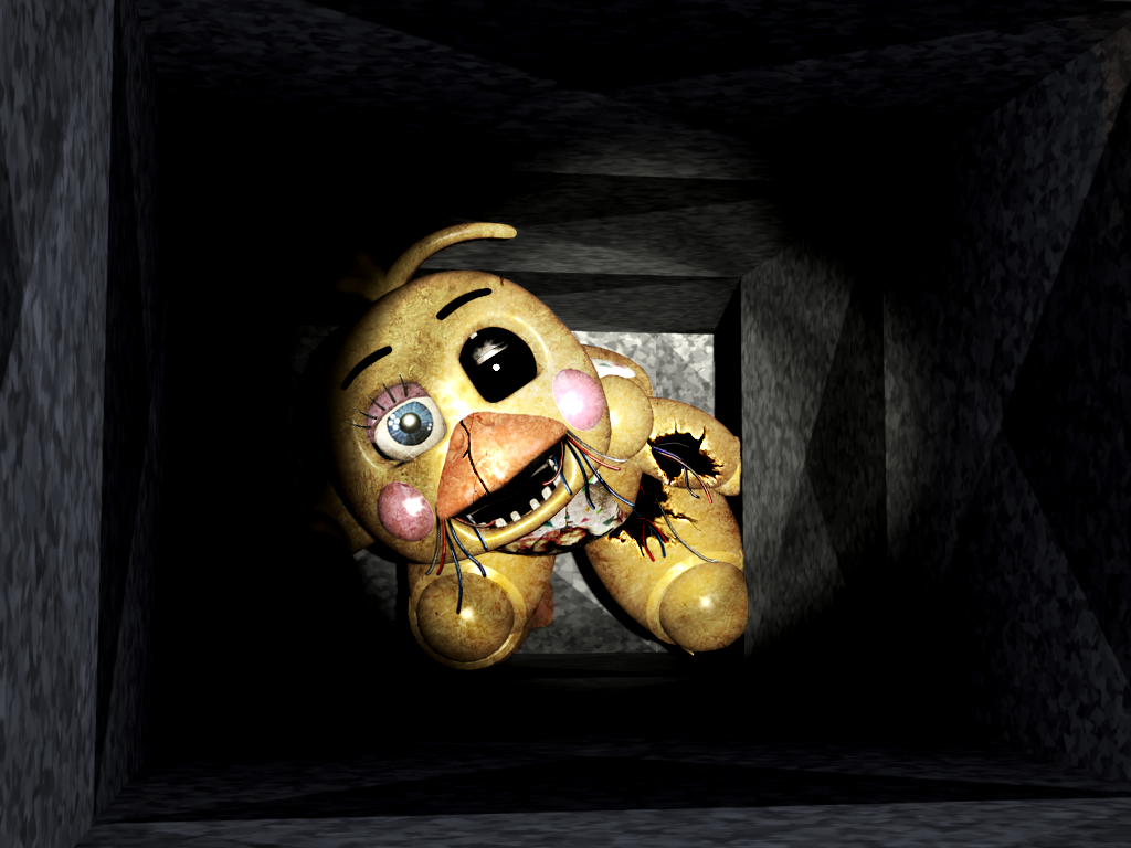 Toy Chica Missing Her Beak Fnaf 1024x768 Wallpaper teahub.io