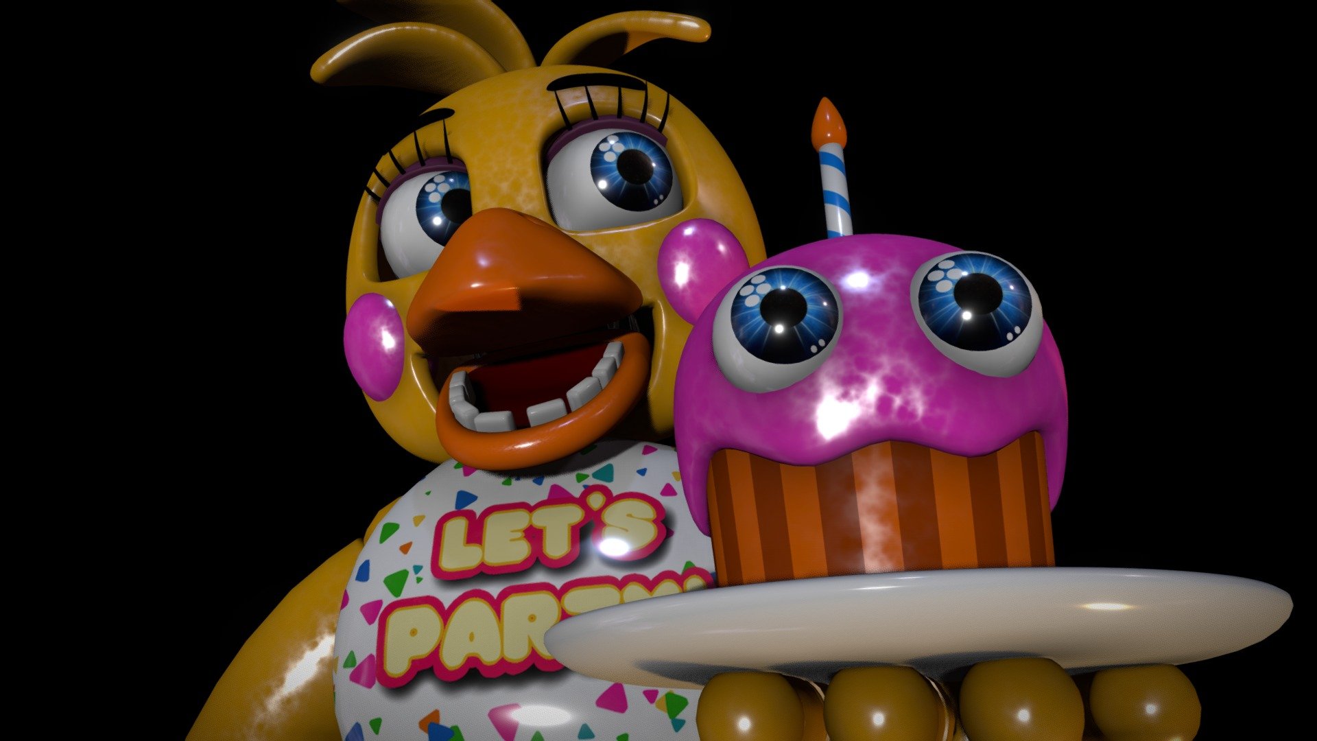 Toy Chica Sketchfab - HD Wallpaper 