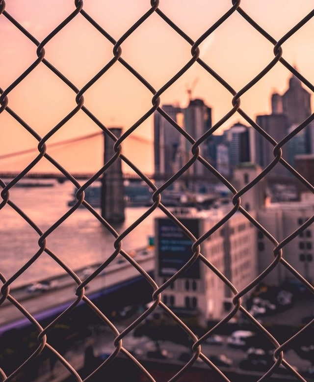 Wallpaper, Background, And City Image - Background City Fence - HD Wallpaper 