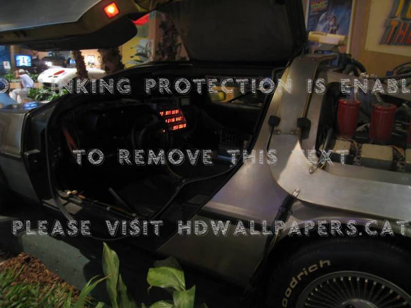 Inside The Delorean Time Machine Back To - Vintage Car - HD Wallpaper 