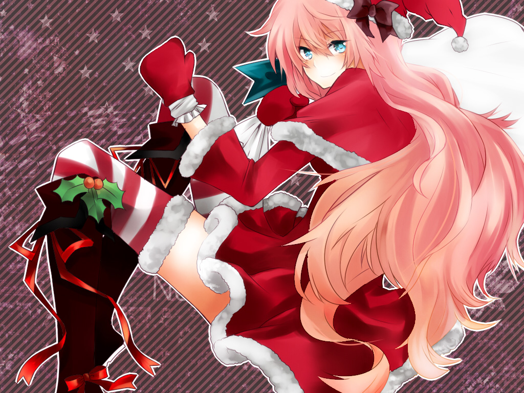 Megurine Luka - Luka Megurine Merry Christmas - HD Wallpaper 