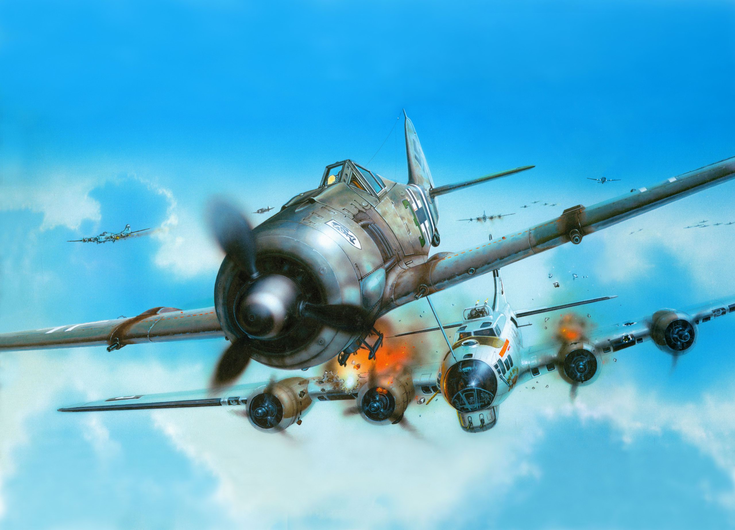Picture, Plane, Fighter, Focke-wulf, Luftwaffe - Fw 190a 8 Eduard - HD Wallpaper 