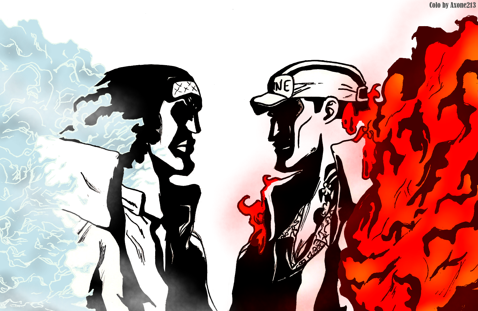 Aokiji Vs Akainu - HD Wallpaper 