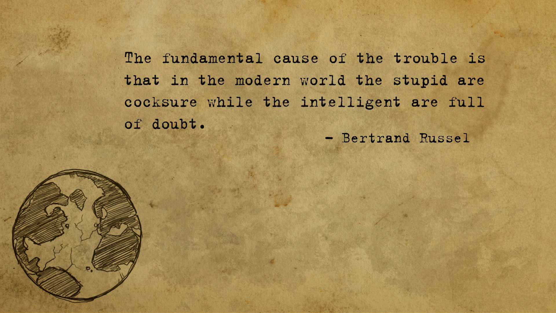 Bertrand Russell Background - HD Wallpaper 