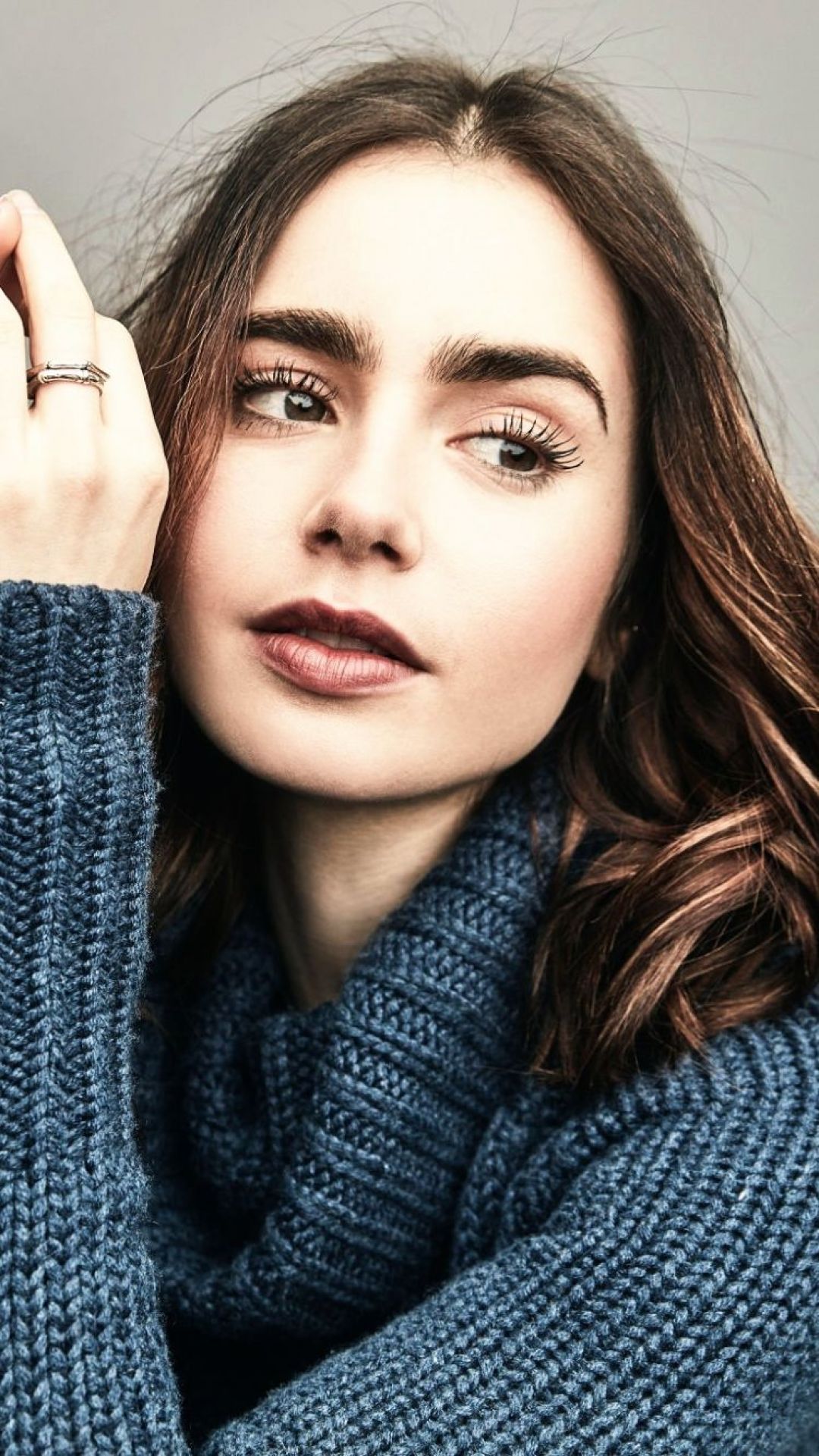 Android, Iphone, Desktop Hd Backgrounds / Wallpapers - Mobile Wallpaper Lily Collins - HD Wallpaper 