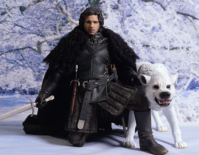 Game Of Thrones Jon Snow, Ghost Sixth Scale Figure - Jon Snow Hot Toy - HD Wallpaper 