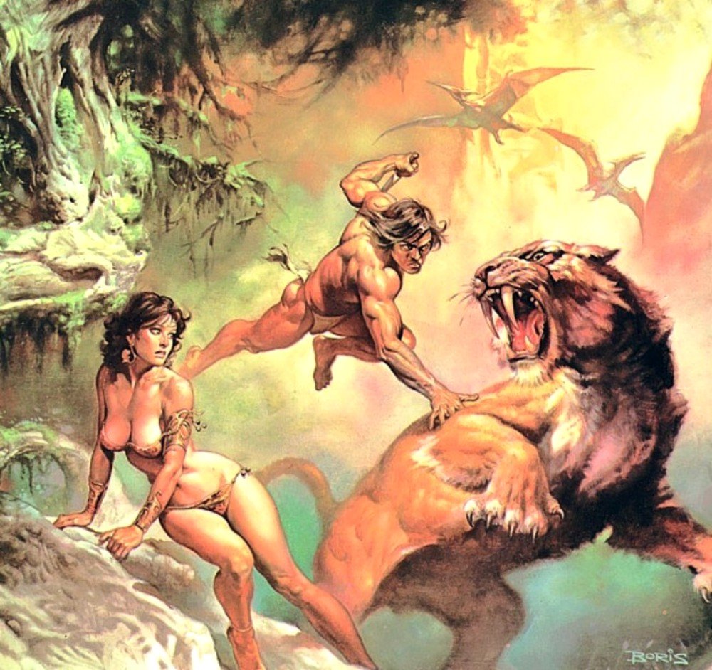 Tarzan Boris - Boris Vallejo Tarzan Art - HD Wallpaper 