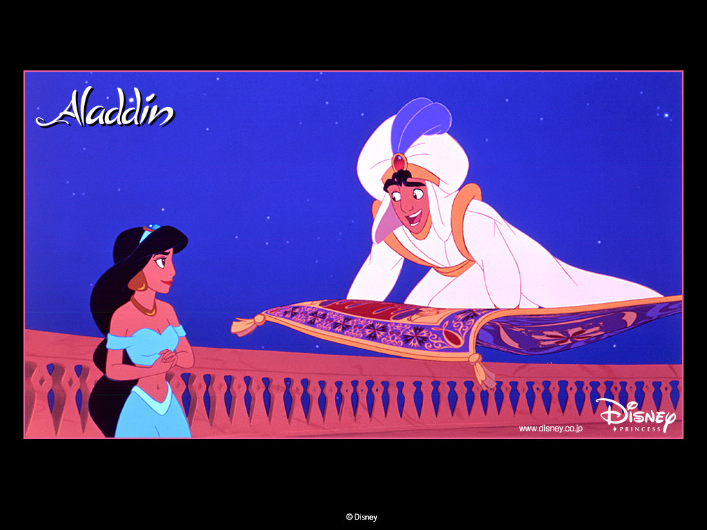 Aladdin - Aladdin On His Rug - HD Wallpaper 