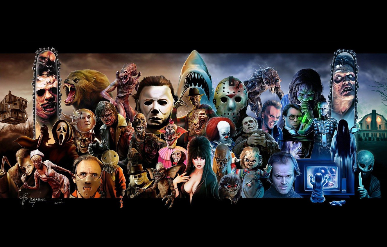 Photo Wallpaper Fly, Movie, Halloween, Jason Voorhees, - Horror Movie Characters - HD Wallpaper 