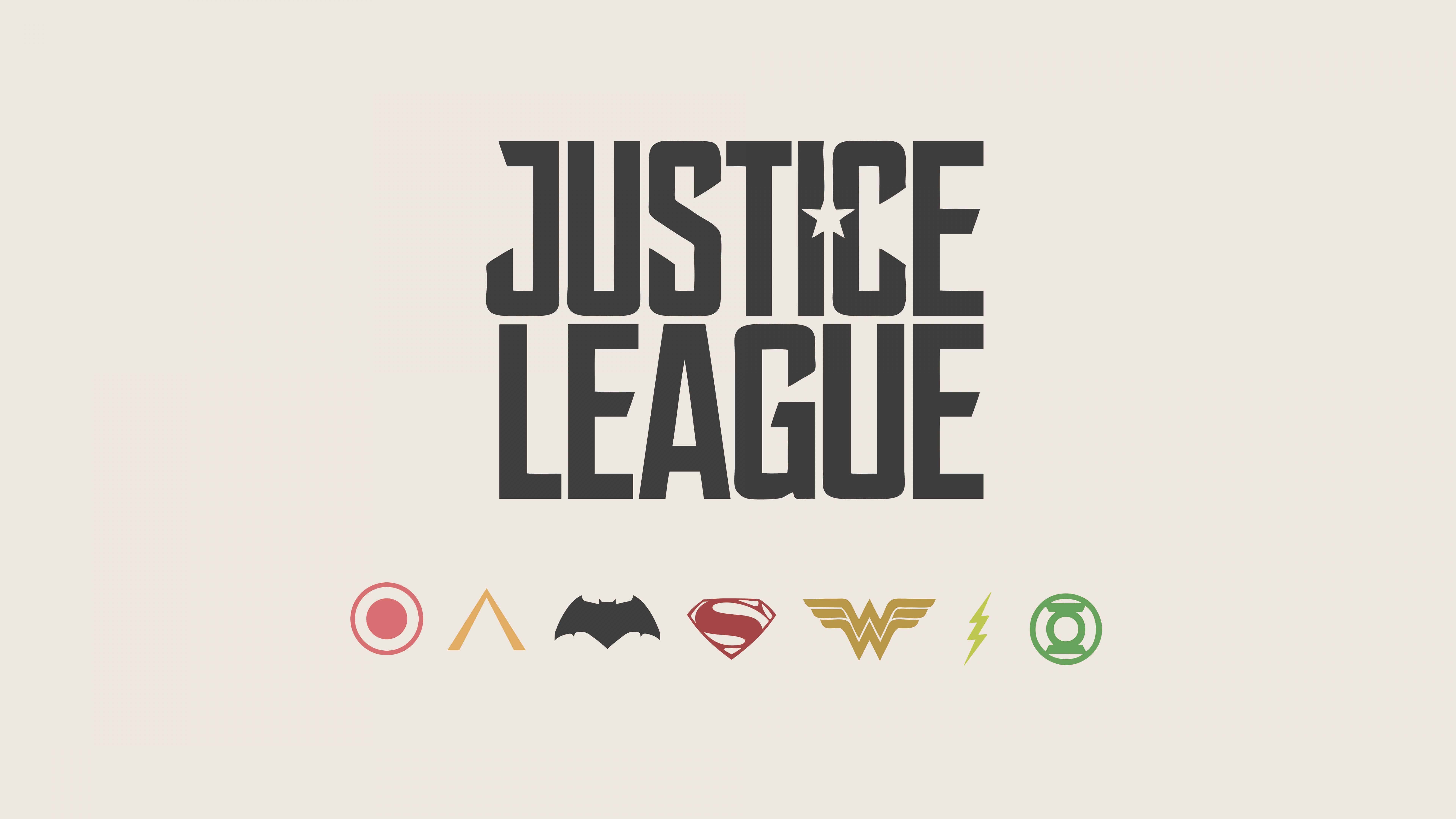 Minimalism Justice League Uhd 8k Wallpaper - HD Wallpaper 