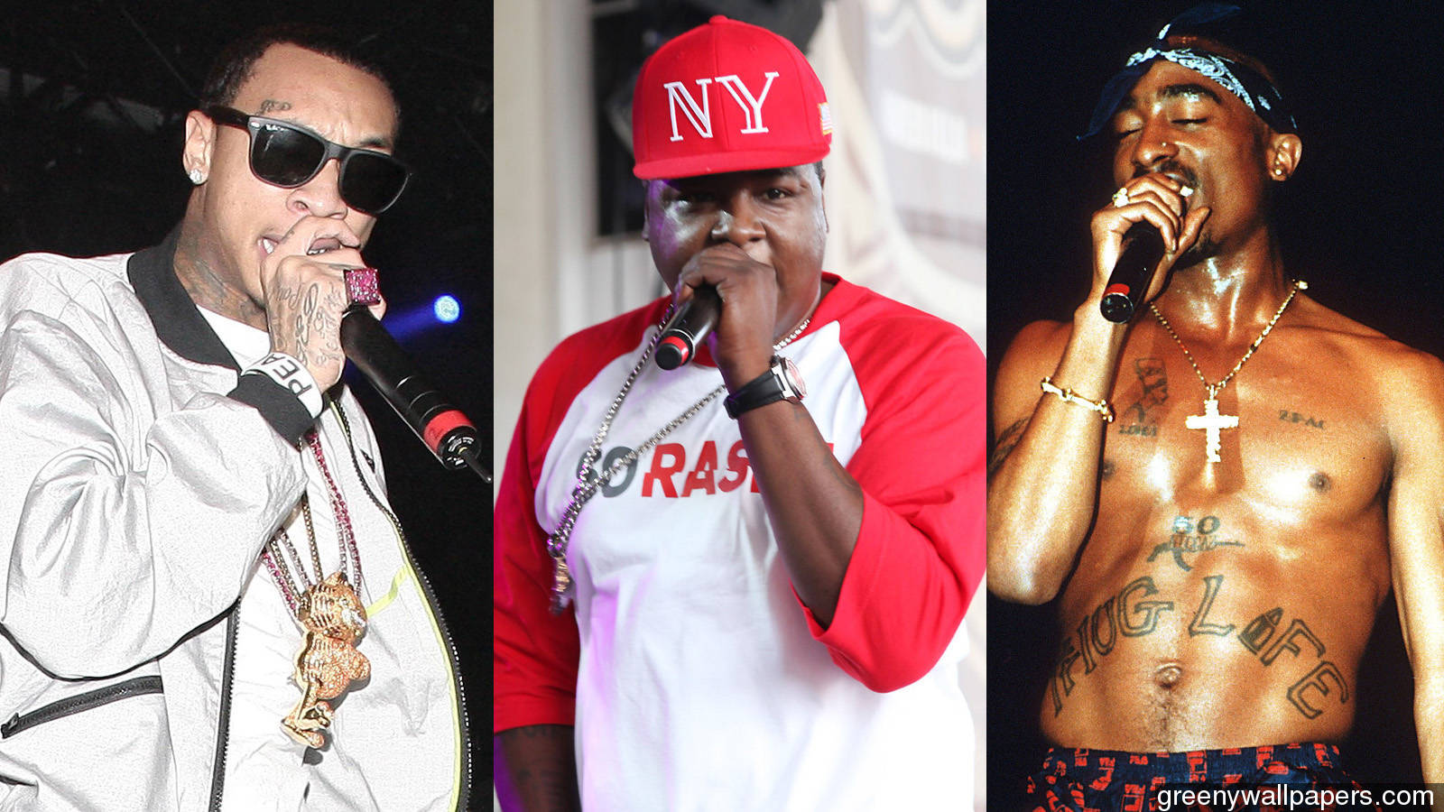 Free Android Tyga Wallpapers App Download - Tupac In Concert - HD Wallpaper 