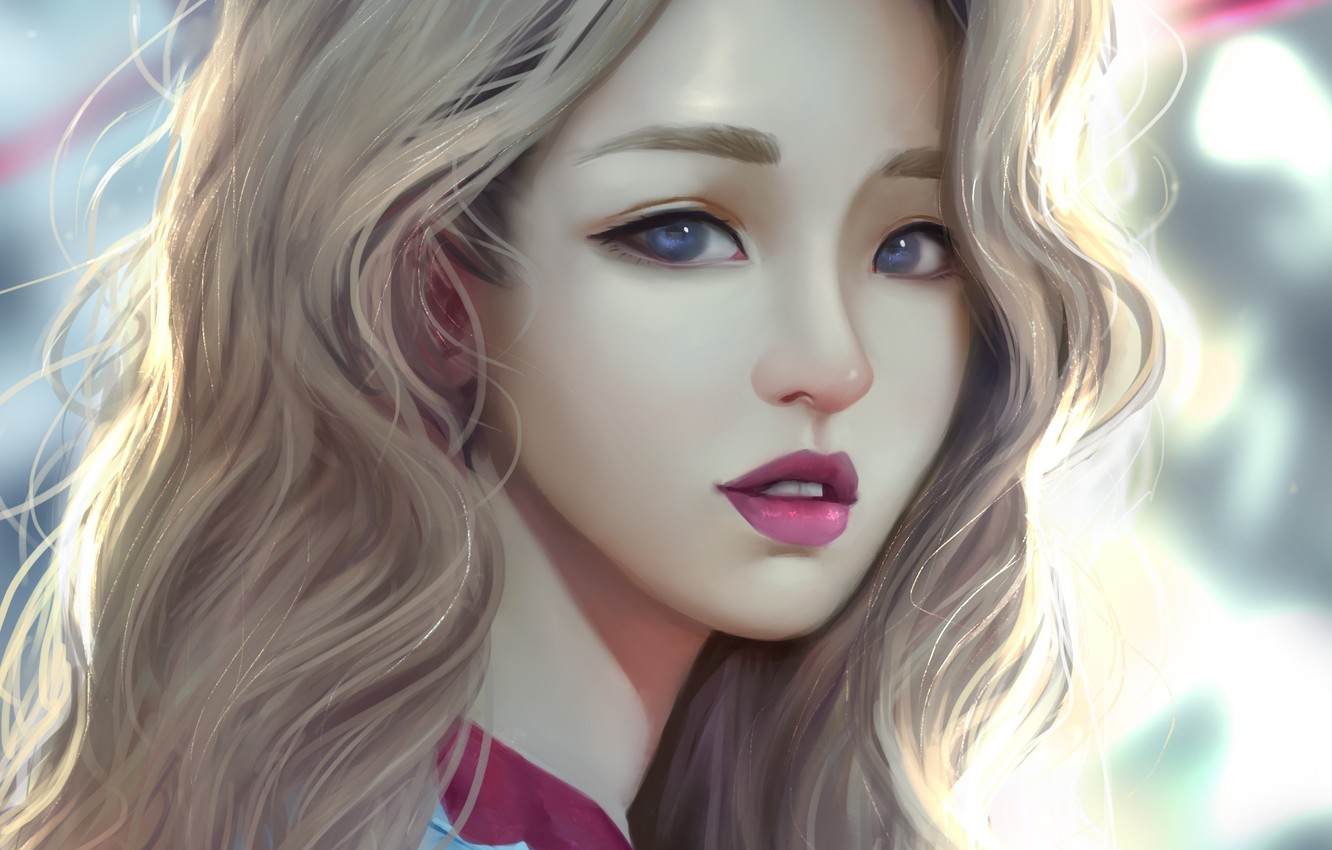 Photo Wallpaper Girl, Hair, Hate, 4 Minute, Ji Hyun - Korean Girl Speedpaint - HD Wallpaper 